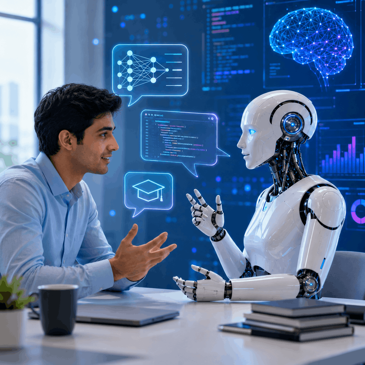 Students learning AI and data science at LearnAI Career Hub, Guntur